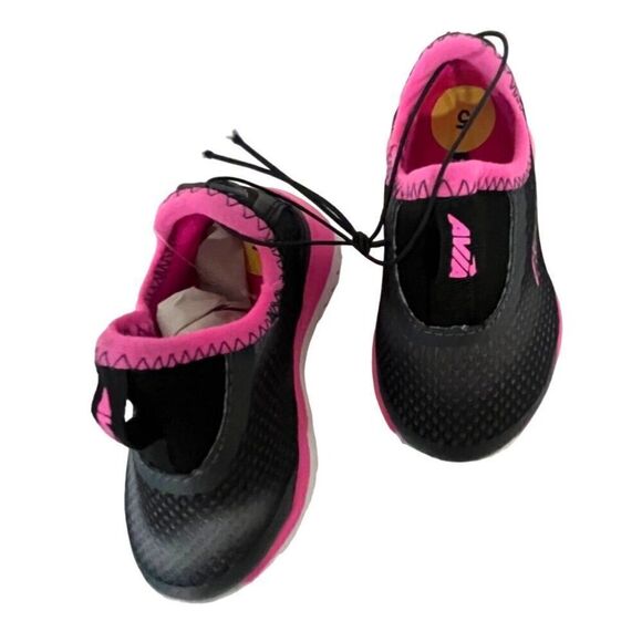 AVIA AVI BREEZE TODDLER GIRLS’ RUNNING SHOE, Black/Pink, Sz. 5 - Picture 6 of 8